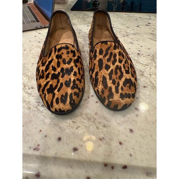 Aerosoles Betunia Brown & Black Leopard Pony Hair Flats sz 9 NWOT - Picture 2 of 7